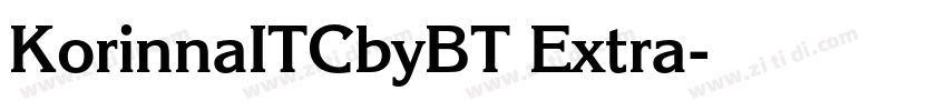 KorinnaITCbyBT Extra字体转换